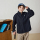 MQD Boys College Style Workwear Lapel Washed Denim Shirt