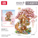 LOZ LOZHI BLACHESSEMENTS IMMORTAL BOUQUET ASSILDEMENT MODEAU ROSE TOYS CADEAU d'anniversaire de la Saint-Valentin pour petit ami et petite amie 1381 Cherry Tree House