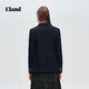 ELANDEland suit women's lapel waist jacket EEJKG12E01 navy blue 160