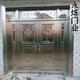 Customized 304 stainless steel doors, single doors, stainless steel anti-theft doors, household entrance, mother and mother door villas, rose gold style 9924