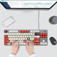 罗技（Logitech） K835 机械键盘 有线游戏键盘 TTC轴 84按键办公键盘 拼色键盘 罗技K835红轴-红白键帽款