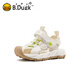 B.Duck Little Yellow Duck Children's Shoes Children's Shoes Boys Sandals Medium and Large Children 2025 Summer New Girls Casual Beach Shoes Beige Size 27 Suitable for Feet Length 16.4-17.1cm