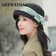 GEFWEIMKL high-end Japanese paper hat women's summer sun hat women's outdoor sunshade fisherman hat 2026 new sun hat women black one size (56-58cm)