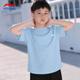 Li Ning (LI-NING) children's T-shirt quick-drying short-sleeved boys' 26 summer new style big children and teenagers cool breathable sweat-absorbent half-sleeved children's clothing New Aurora Blue 123-6 (cool technology-ice silk quick-drying) 160