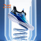 ANTA Children's Sports Shoes for Men, Middle and Large Children 2026 Spring and Summer New Knob Buckle Mesh Breathable and Elastic Running Shoes White/Green/Blue/Black-1 34 Shoe Inner Length 21.5cm