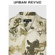 UR2026 Summer New Men's Casual Personalized Creative Printed Lapel Cardigan Shirt UML260031 Multicolor S