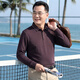 Baocaiyang long-sleeved T-shirt men's dad's clothing spring and autumn business casual lapel polo sweater middle-aged and elderly clothing