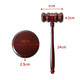 Zhizhou Judge Hammer Auction Hammer Court Script Solid Wood Hammer Catch Week Props Bidding Trial Lawyer Hammer Court Gavel Brown Hammer + Base