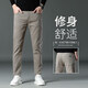 K-Boxing Men's Maillard Men's Autumn and Winter Slim Straight Stretch Youth Casual Pants 5009 Khaki Nine Points 32
