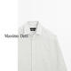 Massimo Dutti Spring and Summer New Product 2026 Men's Versatile 100% Linen Striped Shirt 01957272 White S (CN 175/92A)