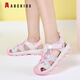 ABC KIDS Children's Shoes Girls Sandals 2026 Summer New Children's Beach Shoes Baotou Non-Slip Girls Outdoor Casual Sandals Pink 28