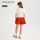 Teenie WeenieTeenie WeenieTeenie Weenie Kids bear children's clothing 26 years new style girls lady cotton jacquard puff short-sleeved shirt off-white 165cm