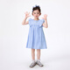 Xiaoyinman children's clothing girl's flying sleeve dress 26 summer children's striped skirt girl's playful A-line skirt