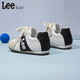 Lee children's shoes spring new children's sports shoes girls wear-resistant casual sneakers boys versatile lace-up moral training shoes light beige black 31 recommended foot length 192mm