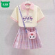 Mumuwu Kuromi skirt girls summer 2026 new children's POLO dress girls summer short-sleeved jk suit purple skirt 140 recommended height 130-140