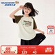 Skechers Skechers children's unisex spring and summer short-sleeved shirt knitted short-sleeved T-shirt P226K021