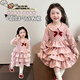 Ultraman girls spring and autumn fluffy skirt spring 2026 new children's style spring dress baby girl princess skirt pink 90 cm