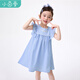Xiaoyinman children's clothing girl's flying sleeve dress 26 summer children's striped skirt girl's playful A-line skirt