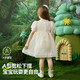 ASK JUNIOR children's skirt summer children's puff sleeve organza lace princess skirt girls dress white