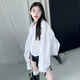 Girls' Spring and Autumn Shirts 2026 New Fashion Girls Korean Style Medium and Big Children's Style Loose Long-Sleeved Inner Cross-Border White 120 cm