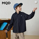 MQD Boys College Style Workwear Lapel Washed Denim Shirt
