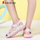 ABC KIDS Children's Shoes Girls Sandals 2026 Summer New Children's Beach Shoes Baotou Non-Slip Girls Outdoor Casual Sandals Pink 28