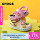 Crocs (CROCS) Baya Crocban children's clog shoes beach shoes boys and girls toe-cap slippers/207018/207019 ballet pink/candy pink-6TG 35 (215mm)