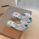 Girls' slippers summer Elsa Princess shoes children's sandals little girl's shoes baby girl's shoes soft sole children's non-slip pink 30 yards inner length 17.6cm