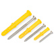 Huxin stainless steel small yellow croaker plastic expansion tube expansion screw expansion plug rubber plug wall plug expansion bolt 6/8/10mm self-tapping screw M6*60+ stainless steel nails (50 sets)
