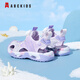 ABC KIDS summer children's sandals for boys and girls, toe-toe beach shoes, medium and large children's sports and casual shoes, purple 27