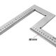 GJXBP stainless steel flange square wheel hub angle ruler turning ruler angle detection ruler right angle ruler protractor bow 600mm