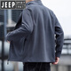 JEEP SPIRIT Jeep Polar Fleece Men's Jacket Spring and Autumn New Fleece Sweatshirt Men's Plus Size Jacket Men's Fleece Warm Sapphire Blue M 100-120Jin Jin is equal to 0.5 kg