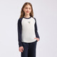 Hush Puppies children's clothing for children and girls 2026 spring new elastic waist and sweet slim long-sleeved crew neck shirt navy blue 160 cm