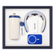 Deepsister Business Gift Custom Logo Souvenir Teachers' Day Gift Creative Enterprise Annual Meeting Gift Anniversary Gifts Gifts for Employees 316 Coffee Cup Series [Blue Two-Piece Set-A] Heaven and Earth Cover Gift Box + Gift Bag