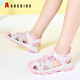 ABC KIDS Children's Shoes Girls Sandals 2026 Summer New Children's Beach Shoes Baotou Non-Slip Girls Outdoor Casual Sandals Pink 28