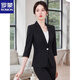 ROMON 2026 summer new style mid-sleeve suit suit for women, high-end, small, professional, casual, small suit jacket, green single-piece suit jacket XL recommended 109-119 Jin Jin equals 0.5 kg