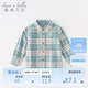 David Bella spring and autumn boys' plaid shirts, medium and large children's cotton shirts, children's tops, children's clothing