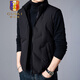 GUSKI luxury high-end brand down vest men's stand-up collar thickened vest versatile vest casual warm jacket black - exquisite gift box XL (180)