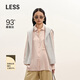 LESSLESSLESSLESSLESSLESS 2026 Spring New Mulberry Silk Straight Loose Long-Sleeved Shirt 2Q1213490 681 Elegant Pink M