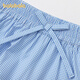 BALABALA children's clothing children's half-length skirt girls 2026 summer new style sweet short skirt for children and big children with bow blue and white tone 00381 90