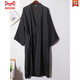 Catman (Miiow) Sommer Herren reines Baumwoll Yukata mittelgroßer japanischer Nachthemd Strickjacke Bademant