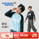 Skechers Skechers children's long-sleeved T-shirt 2026 spring children's clothing boys' trendy casual sports tops L126B011 light sky blue /02P7 120
