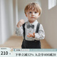 OAK FAMILY autumn baby boy long-sleeved shirt one-year-old boy cotton light velvet top jacket Magic Tea Party (dark blue) 90