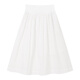 ELLE KIDS French resort style three-dimensional embroidered cotton A-line skirt for girls summer new versatile high-waisted mid-length skirt