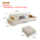 
Jianxin sofa living room 2025 new small apartment straight-row sofa cat scratching leather modern simple leather sofa 699