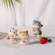 
Shanpo girl birthday gift for girls best friend exquisite practical and heartfelt gift for girlfriend cat ornaments handmade desk decoration band cat 6 gift box