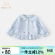 Banxidi girls' shirts spring new style baby long-sleeved tops children's doll shirts spring and autumn children's clothing shirts children's clothing