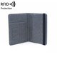Sky Forest Passport Sac Certificat de stockage Voyage Voyage Hommes et femmes Portefeuille portable Clip de passeport gris