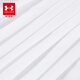 Under Armor Girls' Short Skirt Spring and Summer Sports Training Basics Simple Technical Fabric Woven Pleated Skirt 262213609 White 130