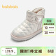Balabala children's shoes girls snow boots plus velvet cotton boots winter short boots 204424141011